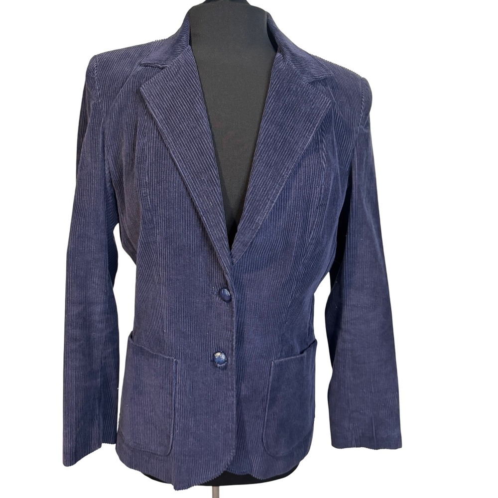 Vintage Salvatore for Dumani Corduroy Blazer – Navy - Estimated Size M/L